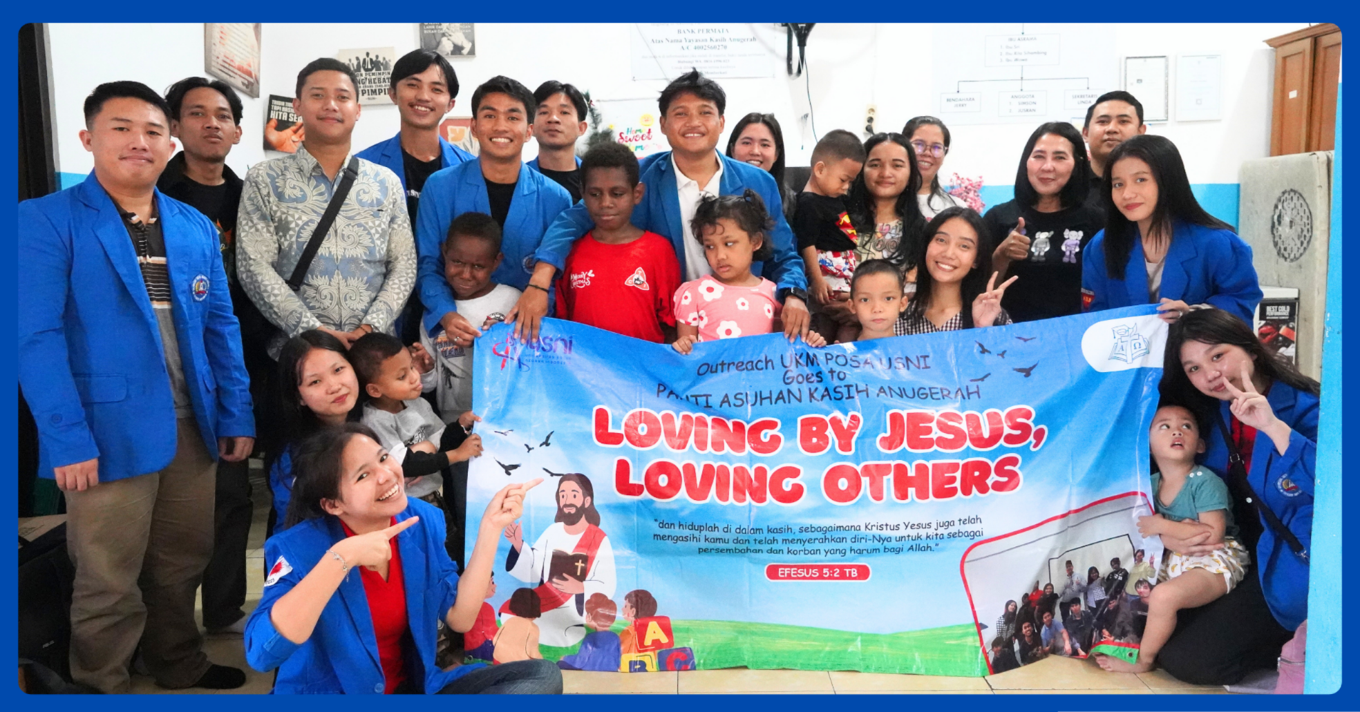 UKM POSA USNI Berbagi Kebahagiaan di Panti Asuhan Kasih Anugerah